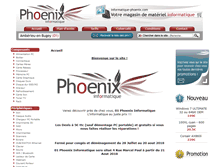 Tablet Screenshot of informatique-phoenix.com